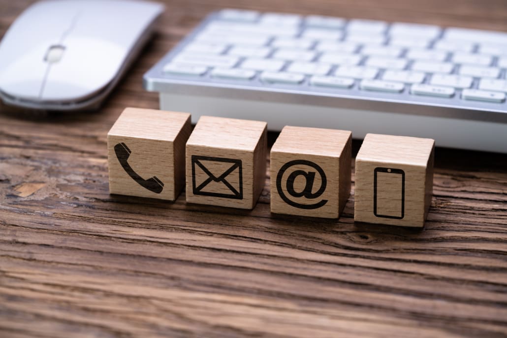 52115149 various contact us methods white phone email